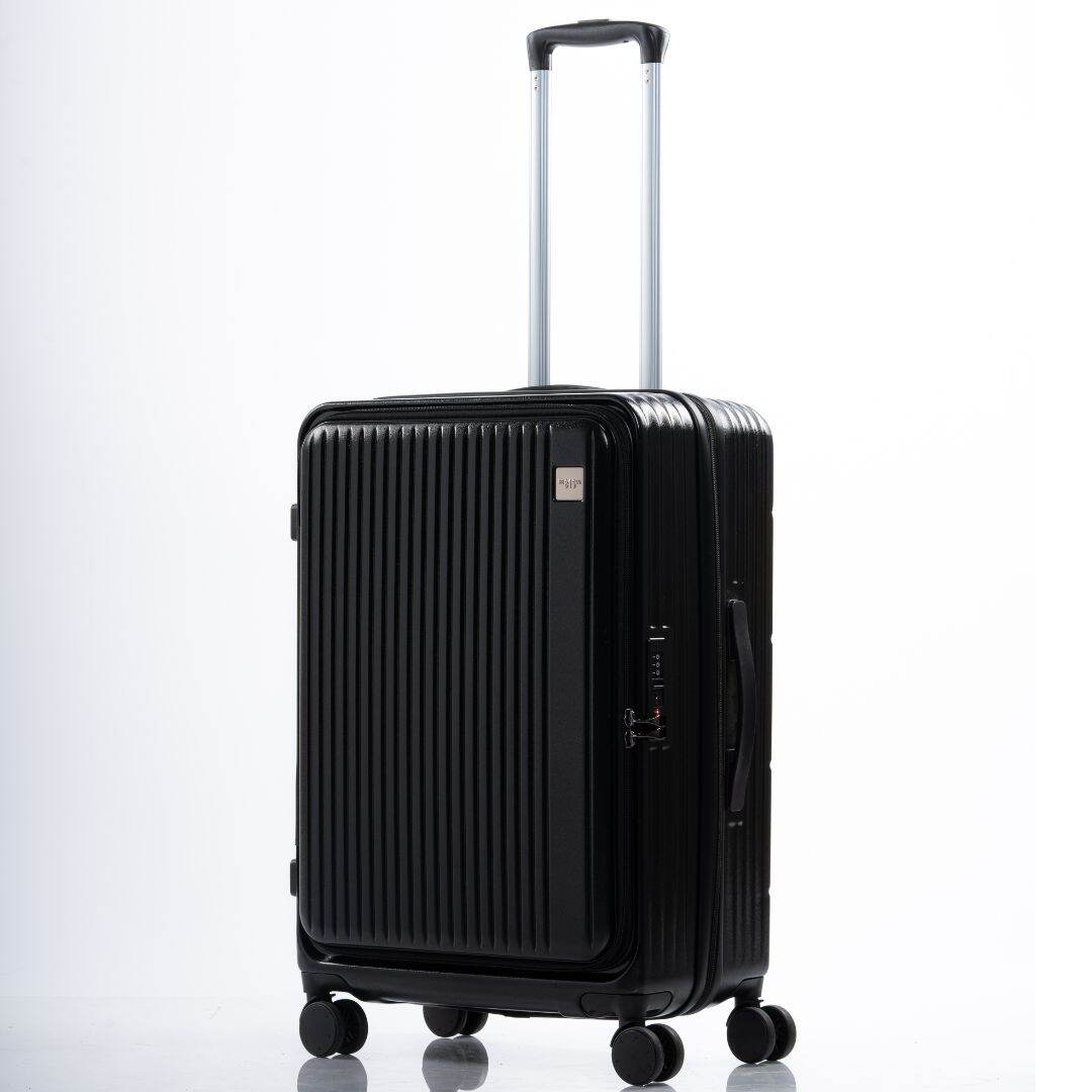 Alpha PC Hard Case Top Opening Front Access Luggage Suitcase