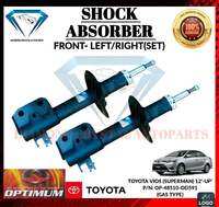 SHOCK ABSORBER APPLICABLE TO TOYOTA VIOS (SUPERMAN) 2012-UP FRONT LEFT - RIGHT P/N: OP-48510-OD591 ( GAS TYPE ) ″OPTIMUM TAIWAN″