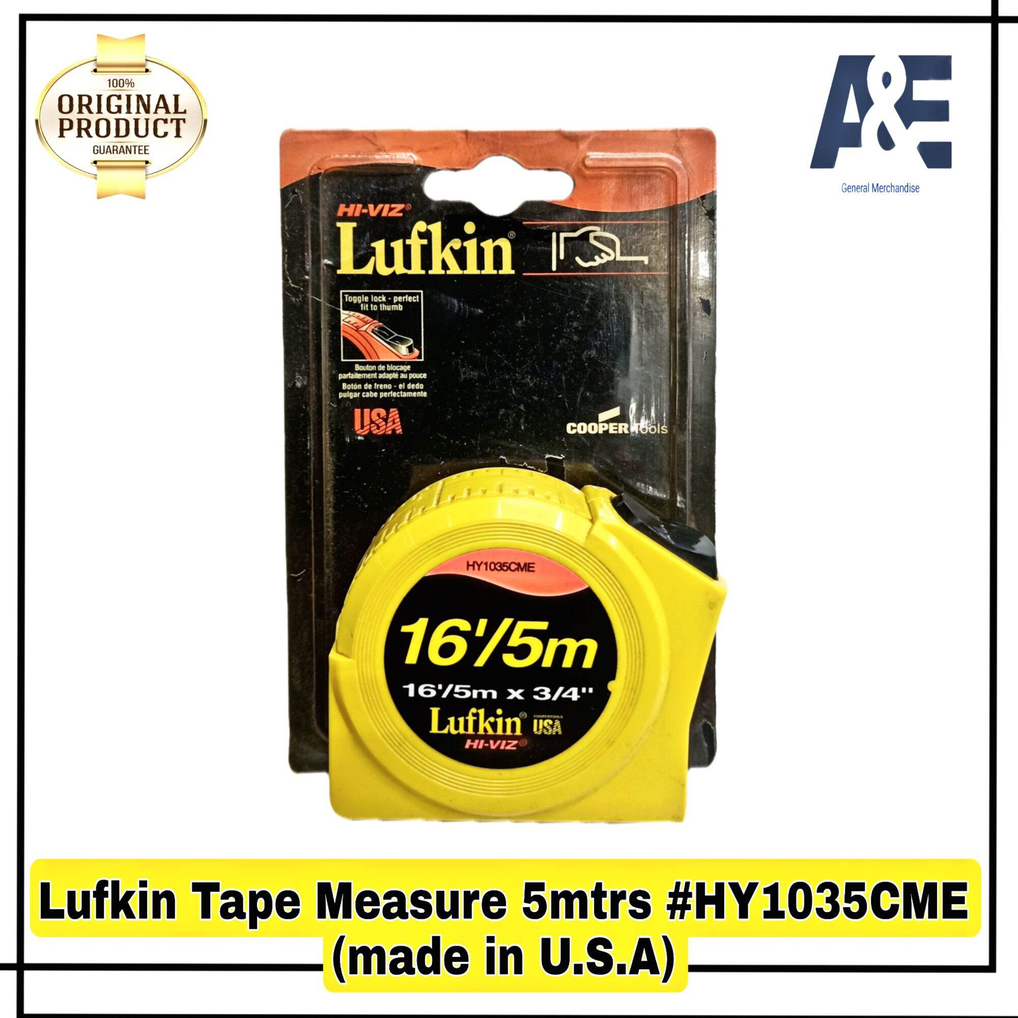 Lufkin Tape Measure 5mtrs/16ft. HY1035CME (made in u.s.a) Lazada PH
