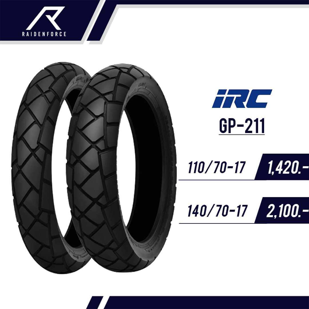 IRC Tire Trail Winner GP-211 size 17 110/70 140/70 free pito