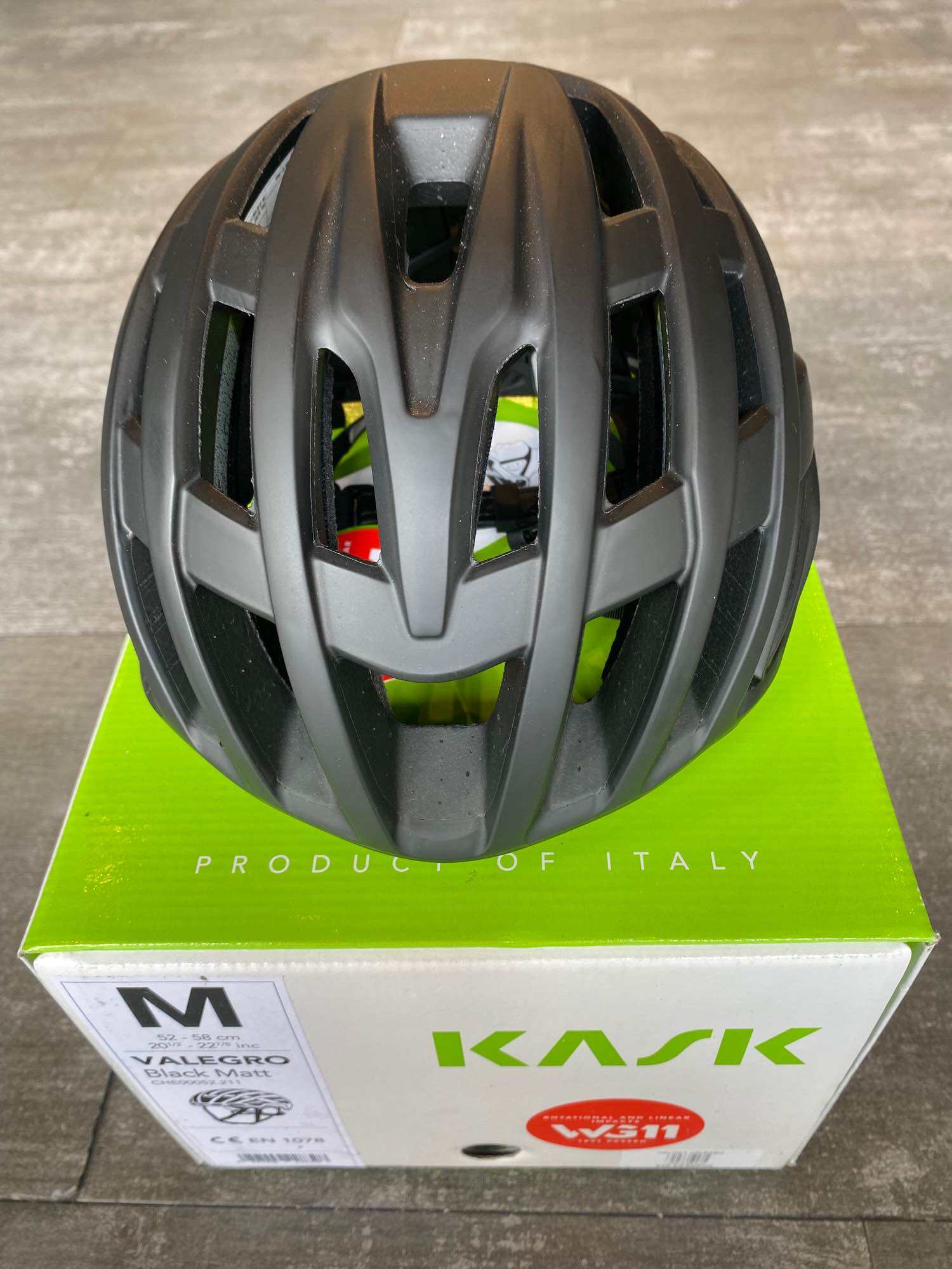 Helmet kask valegro black matt