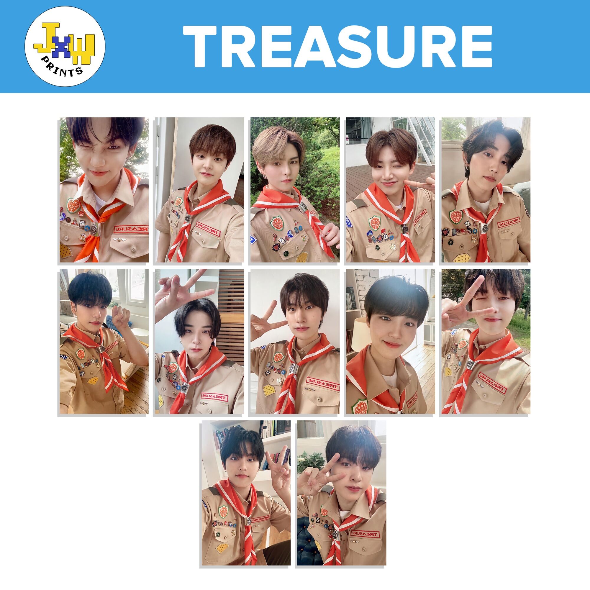 TREASURE 2021 Summer Camp Selca Photocard Set | Lazada PH