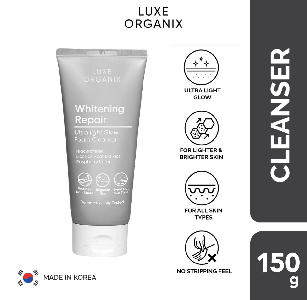 Luxe Organix Whitening Repair Cleanser 150ml | Lazada PH