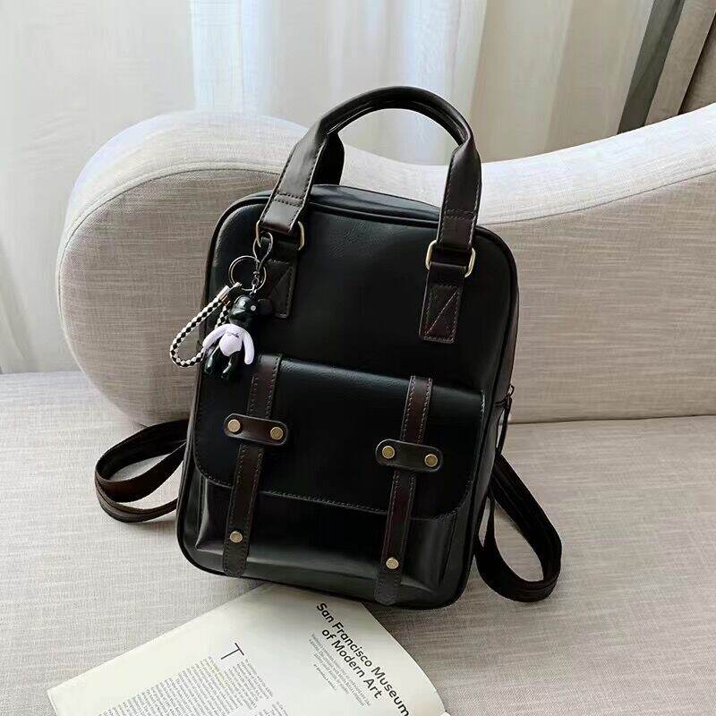 2022 Retro British Backpack New Women's Bag Women's KoreanStyle Simple
