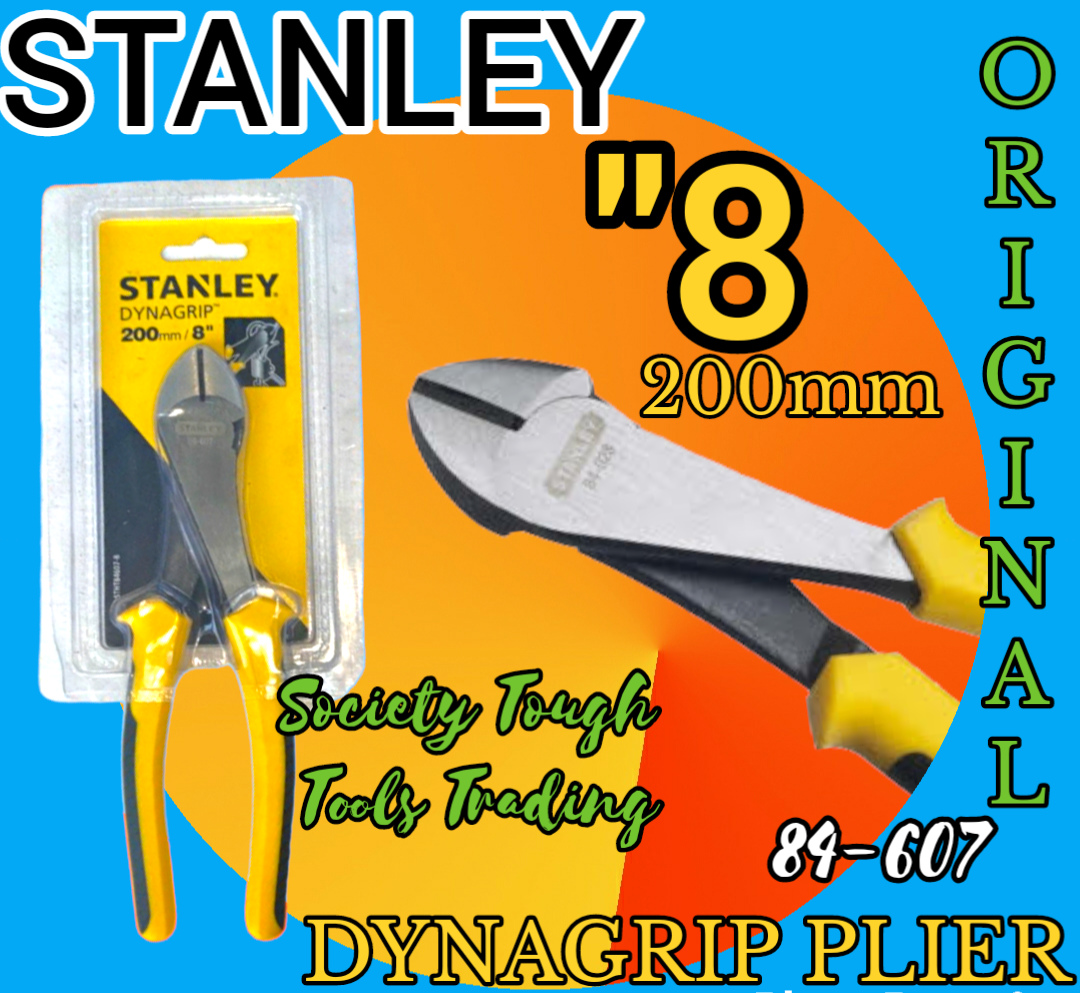 HEAVY DUTY DIAGONAL CUTTER STANLEY "8 INCHES/ ORIGINAL ELECTRICAL