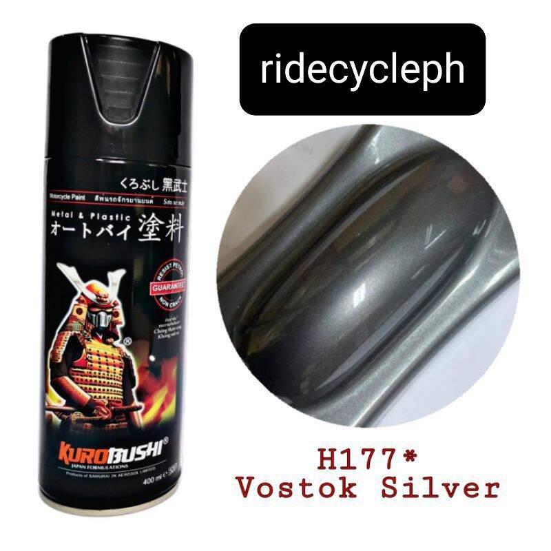 Samurai Paint H177 Vostok Silver (Gun Metal) 400ML Lazada PH