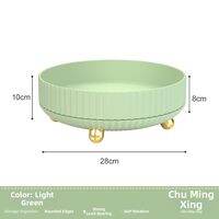 MEYGOROOM | Large Capacity Creative Rotatable Fruit Basket Living Room Home Use 2025 New Style Luxury Sense Fruit Tray Storage Basket