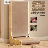 SHENJINGMAO | Durable Scratch-Resistant L-Shaped Thickened Cat Scratching Board