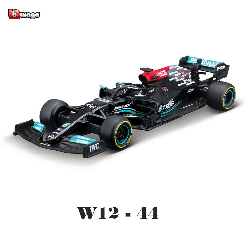 Bburago 1:43 2021 F1 Mercedes-AMG W12 44# Lewis Hamilton 77# Valtteri ...