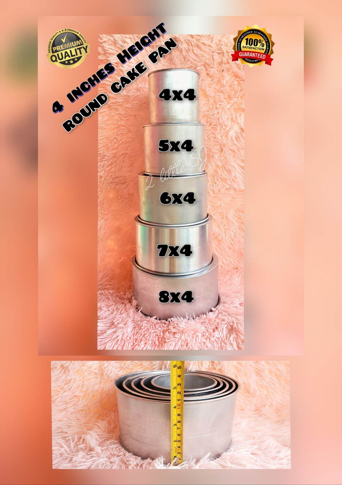 inches height Round Baking Pan/ Wedding Cake Pan (45678 by