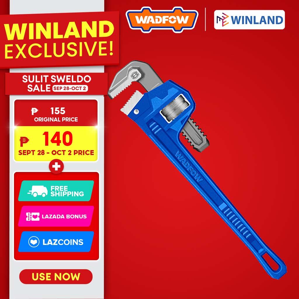 Winland Industrial Plumber Pipe Wrench, 8-24 inch, SOLD PER PIECE