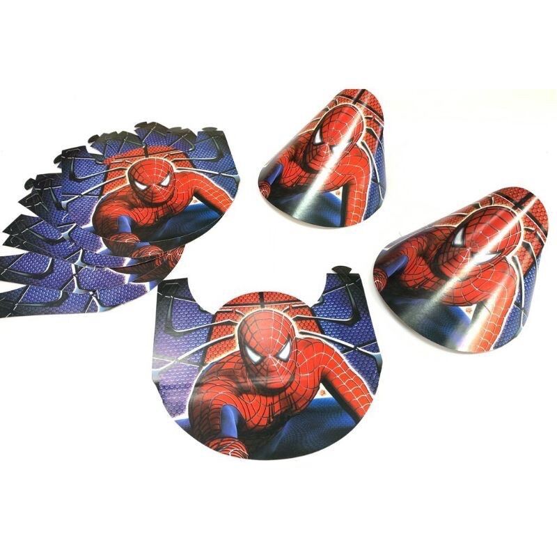 spiderman birthday party hats