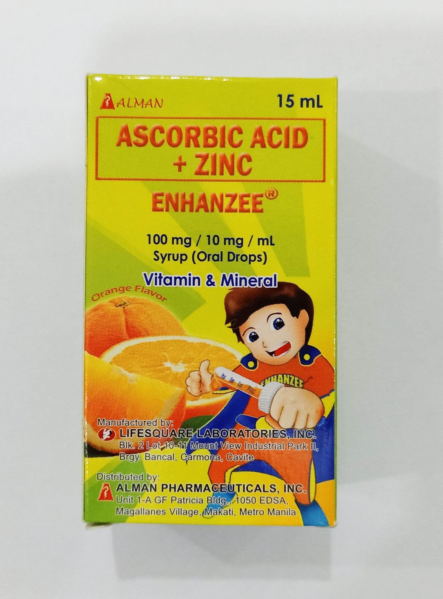 Ascorbic Acid ( As Sodium Ascorbate ) + Zinc 100mg/10mg 15 ml drops