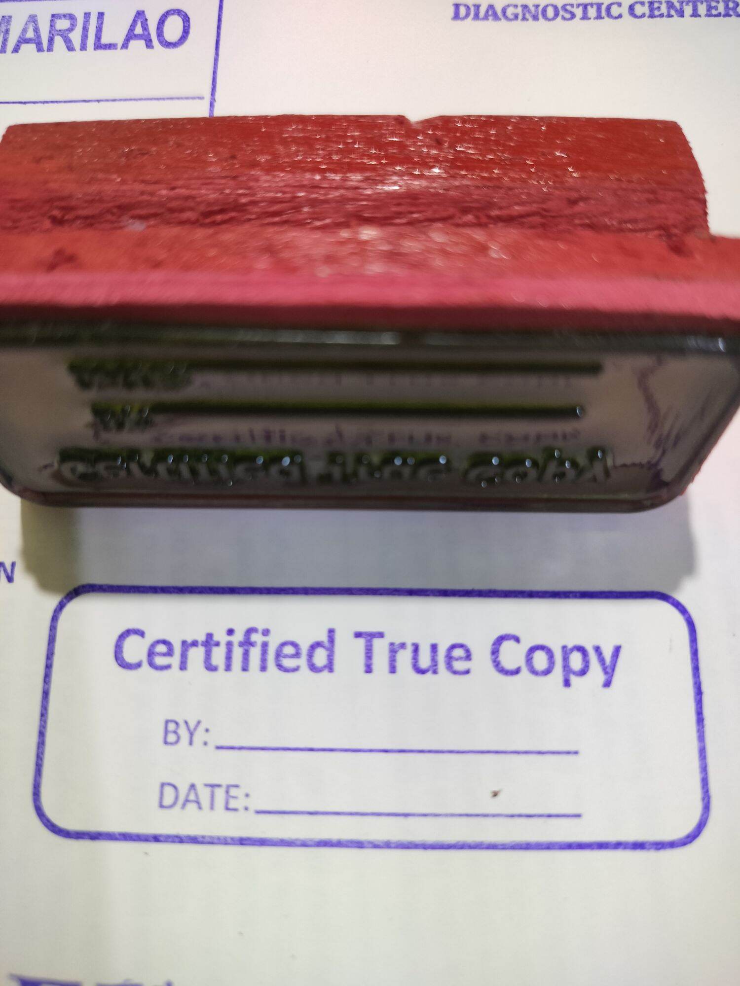 Certified True Copy Stamp Lazada PH