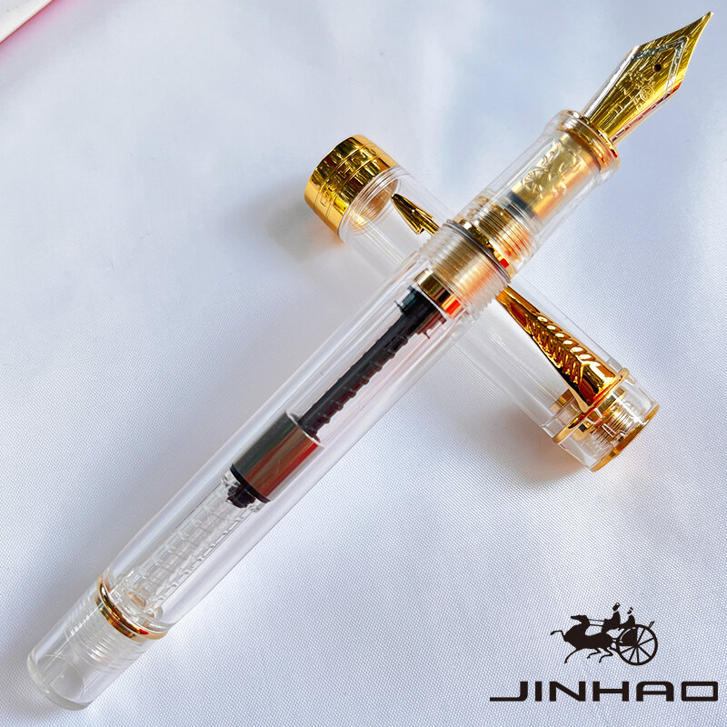 1 PCS JINHAO Century 100 High-grade Classic Design Plastic Material Arrow Clip Iridium Calligraphy Ink Pen