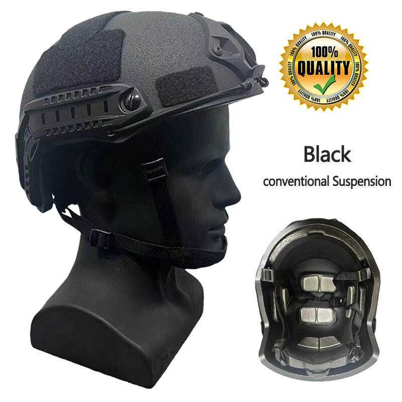 FAST tactical bulletproof helmet NIJ IIIA Kevlar high cut tactical ...