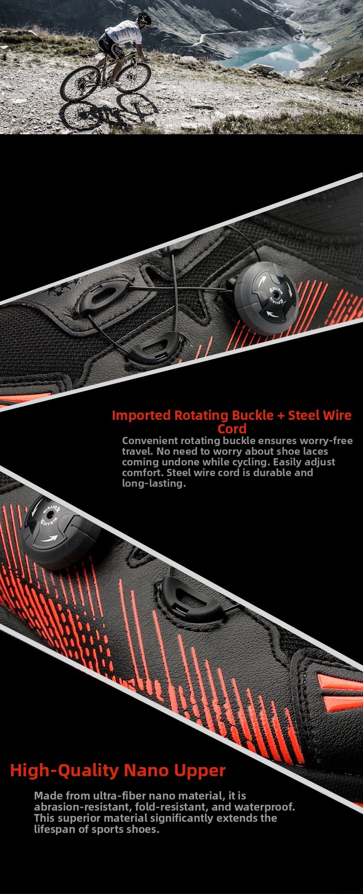 Lightweight Breathable Self-Locking Cycling Shoes Men_voghion.com
