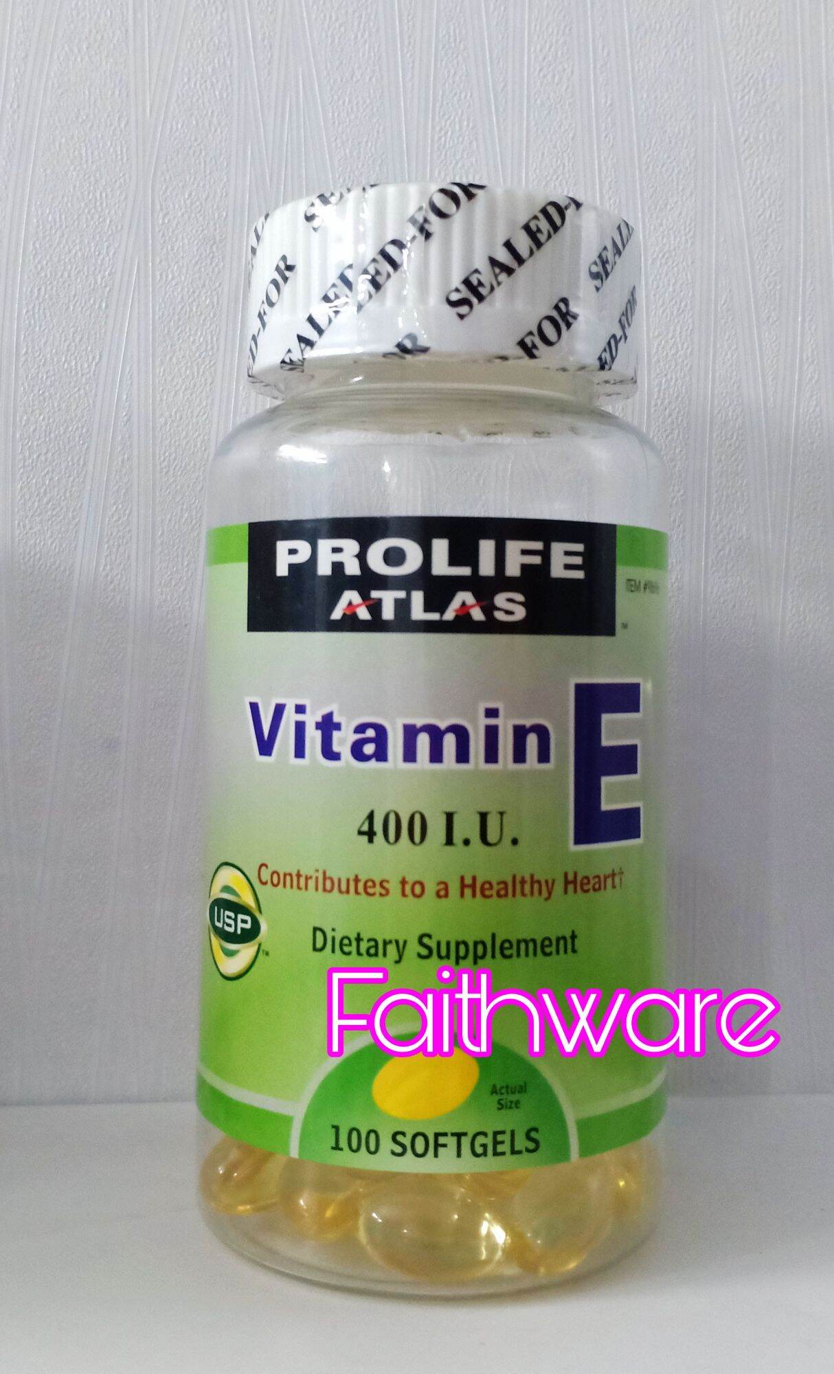 Vitamin E 400 I.U. 100 Softgels Lazada PH