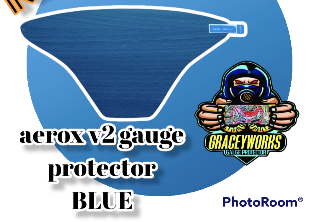 AEROX V2 GAUGE AND GARNISH PROTECTOR (MACHINE CUT). 