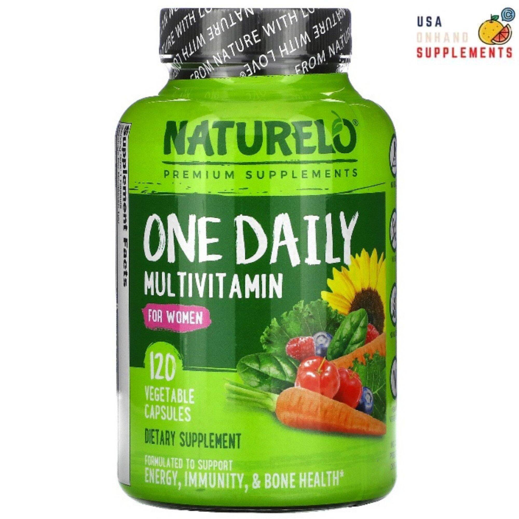 Naturelo, One Daily Multivitamin for Women, 120 Vegetable Capsules ...