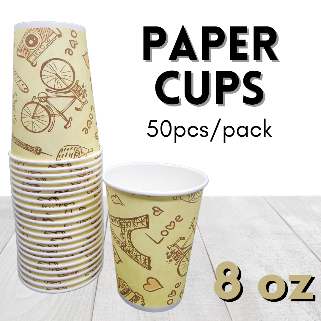 Paper Cup 3oz 5oz Plain White Disposable Party Cups 50pcs per pack