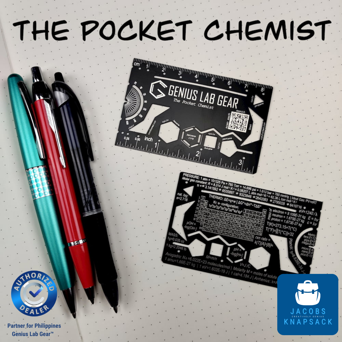The Pocket Chemist - Organic Chemistry Stencil Drawing Template