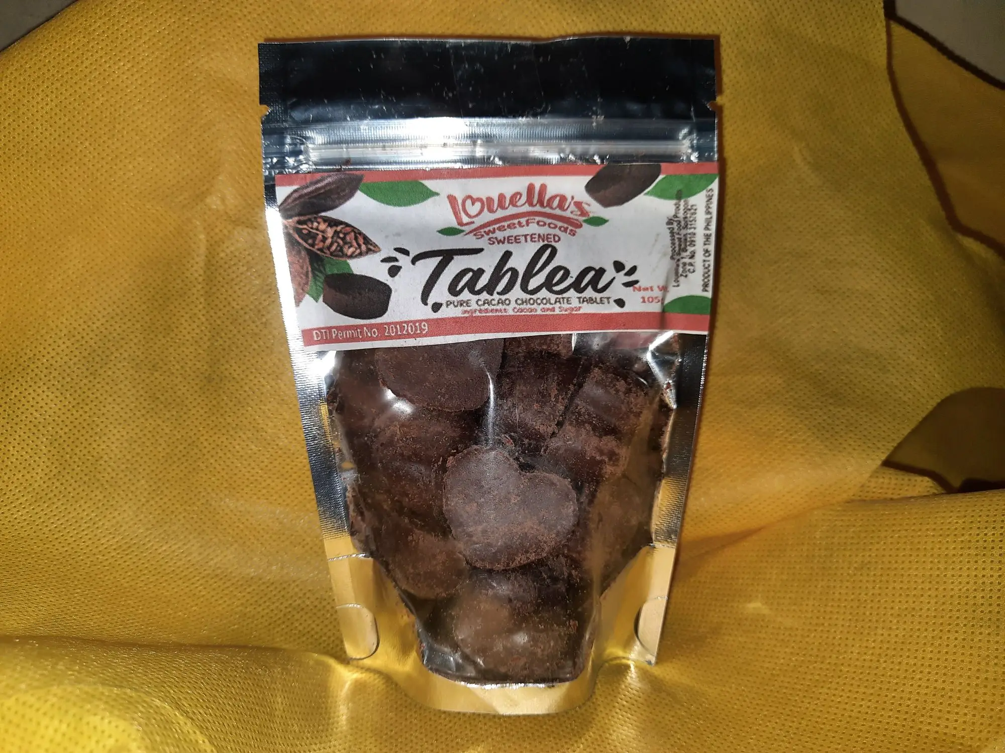 Louella's Sweetened Tablea (chocolate)