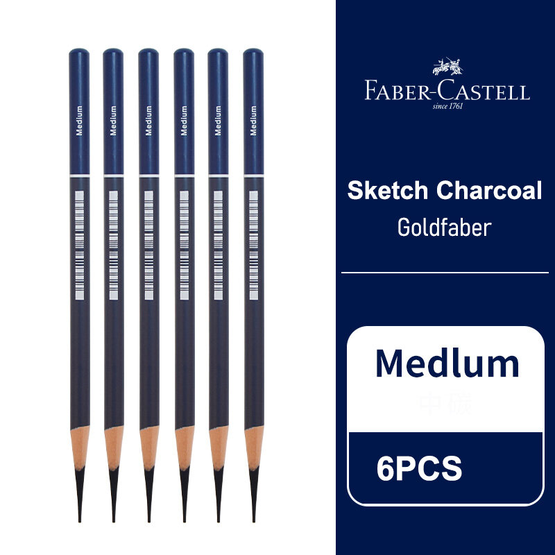 5/6PCS Faber Castell Goldfaber Charcoal Graphite Sketch Set EX-Soft ...