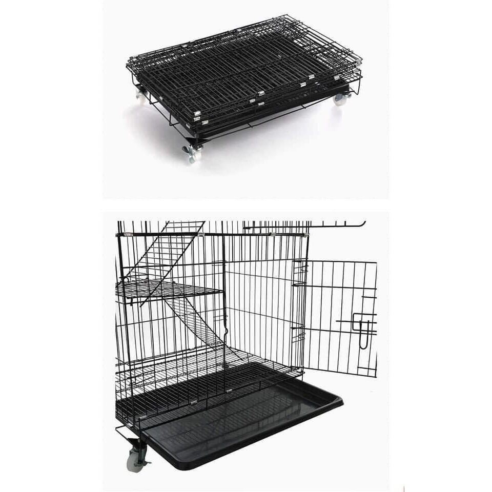 PetBox Pawsmart Heavy Duty Collapsible Cat Cage Crates Large (76 x 48 x 112cm). 
