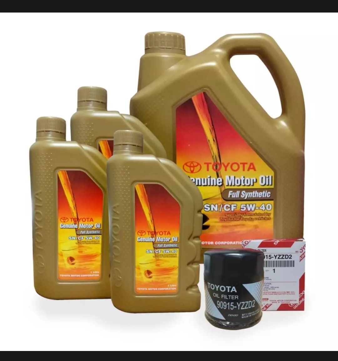 Toyota Full Synthetic 5W-40 Oil Change Bundle for Select Models