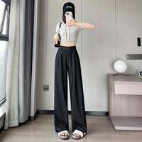 La Chapelle | Deep Blue High Waist Wide Leg Soft Denim Pants