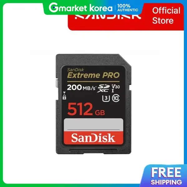 Sandisk Sandisk Extreme Pro 512GB V30 Standard Sd Card Dxxd Sdsdxxd 512G