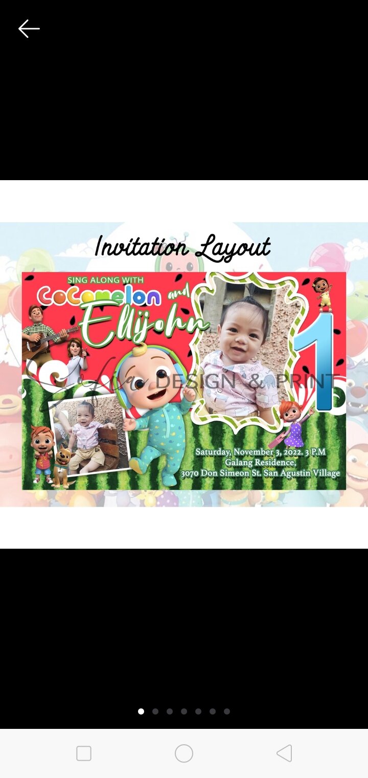 invitation card & envelope for birthday/christening Lazada PH