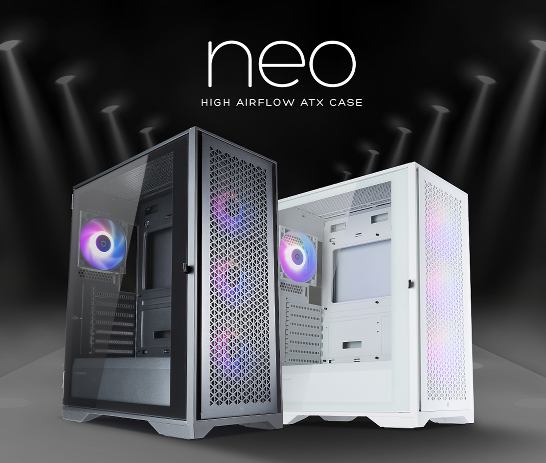 TECWARE NEO High Airflow ATX Case with 4x120mm Omni P12 ARGB Fans