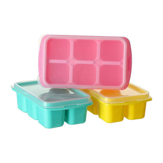 Colorful Compact 6 Ice Cube Tray with Lid 3 Pack by Miniso | Lazada PH