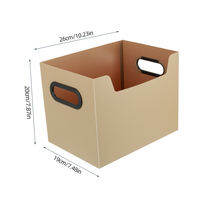KOBEST Large Capacity Foldable Desktop Storage Box Multi-function Books Home Clothing Stationery Organizer for Office Use