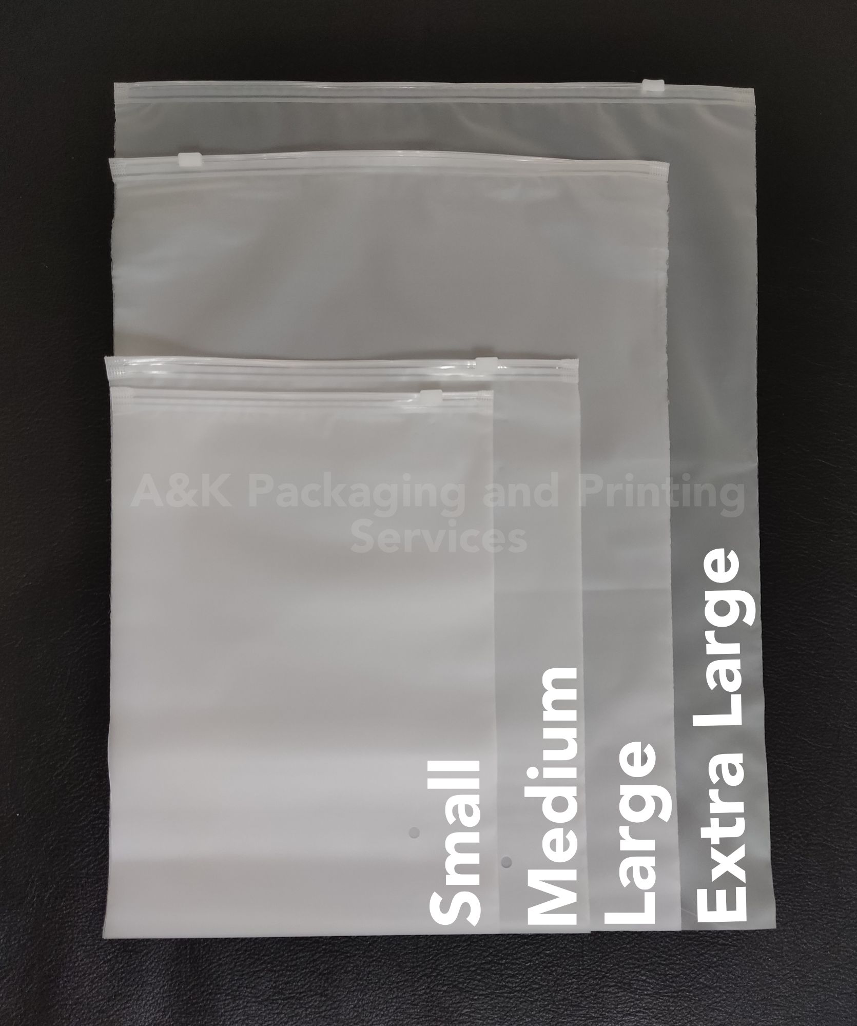 1 pc ORIGINAL SHEIN Frosted Matte Ziplock Bag Plastic Travel Pouch Storage  Packing Makapal air hole