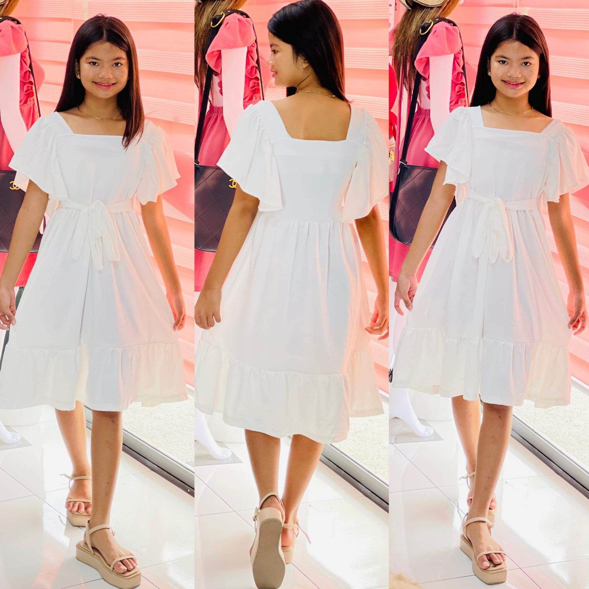 White sunday dress for on sale girl