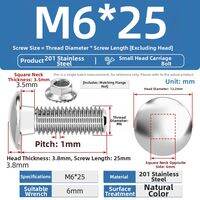TIANZHUOJINSHU | 304 Stainless Steel Fixing Bolts and Nuts