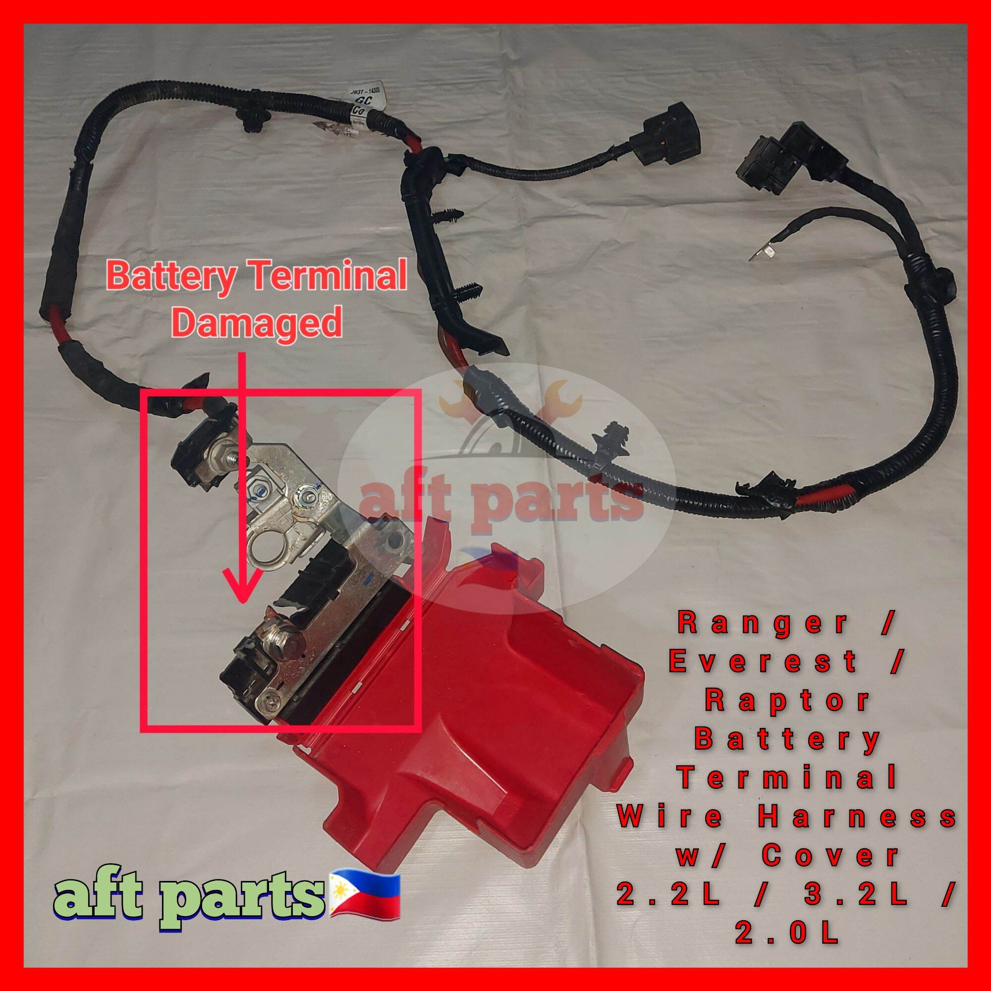 [GENUINE] Ranger Battery Terminal Harness with Cover Everest Raptor 2.2