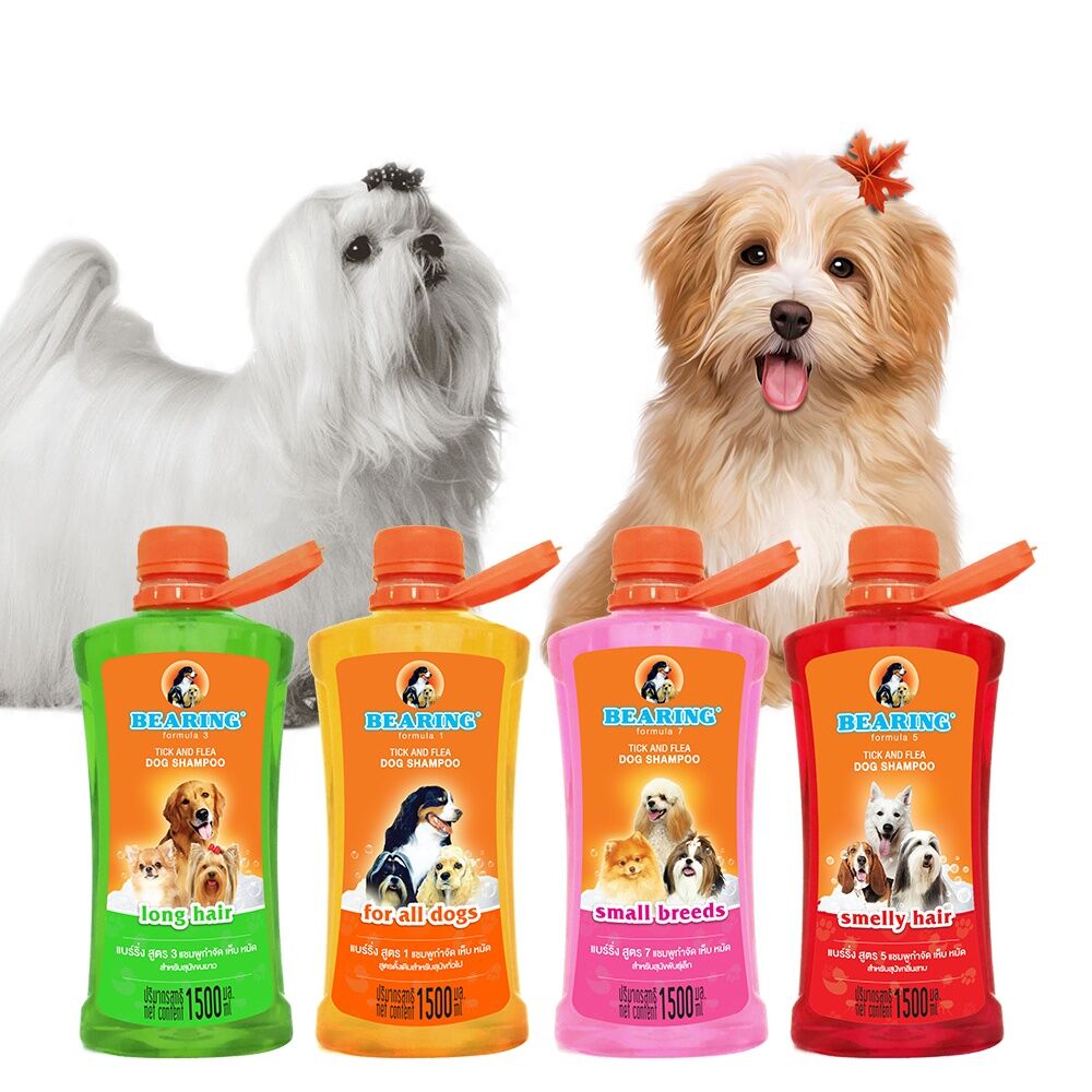 Bearing Tick and Flea Dog Shampoo with Long Lasting Scent for All Dog Breeds Anti Ticks and Fleas Shampoo. 