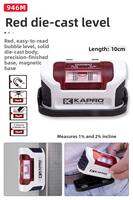 Kapro | Mini Level Aluminum Alloy Magnetic Socket Balance Measurement Level