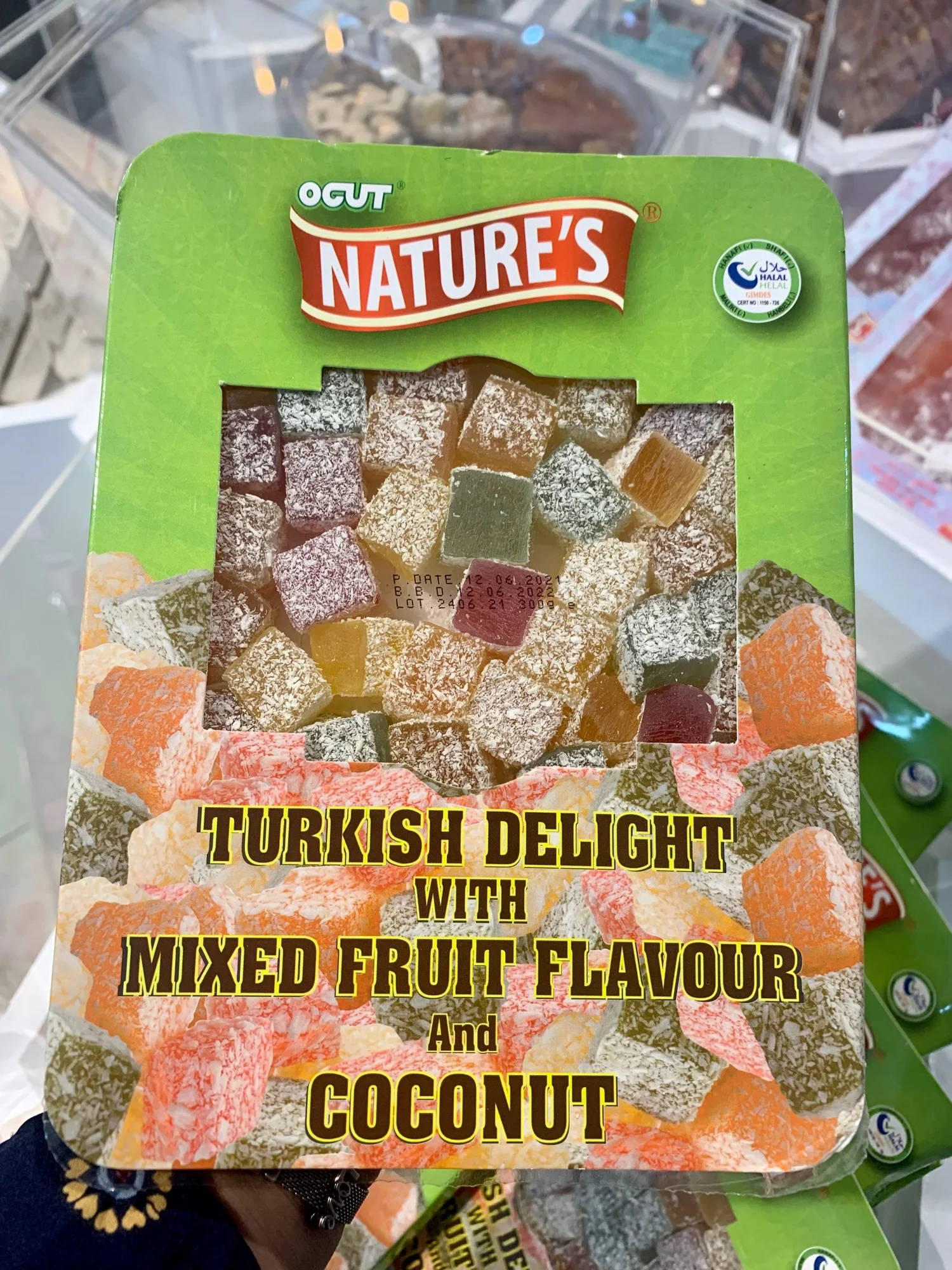 Turkish delights with mixed fruit flavour imported from turkey