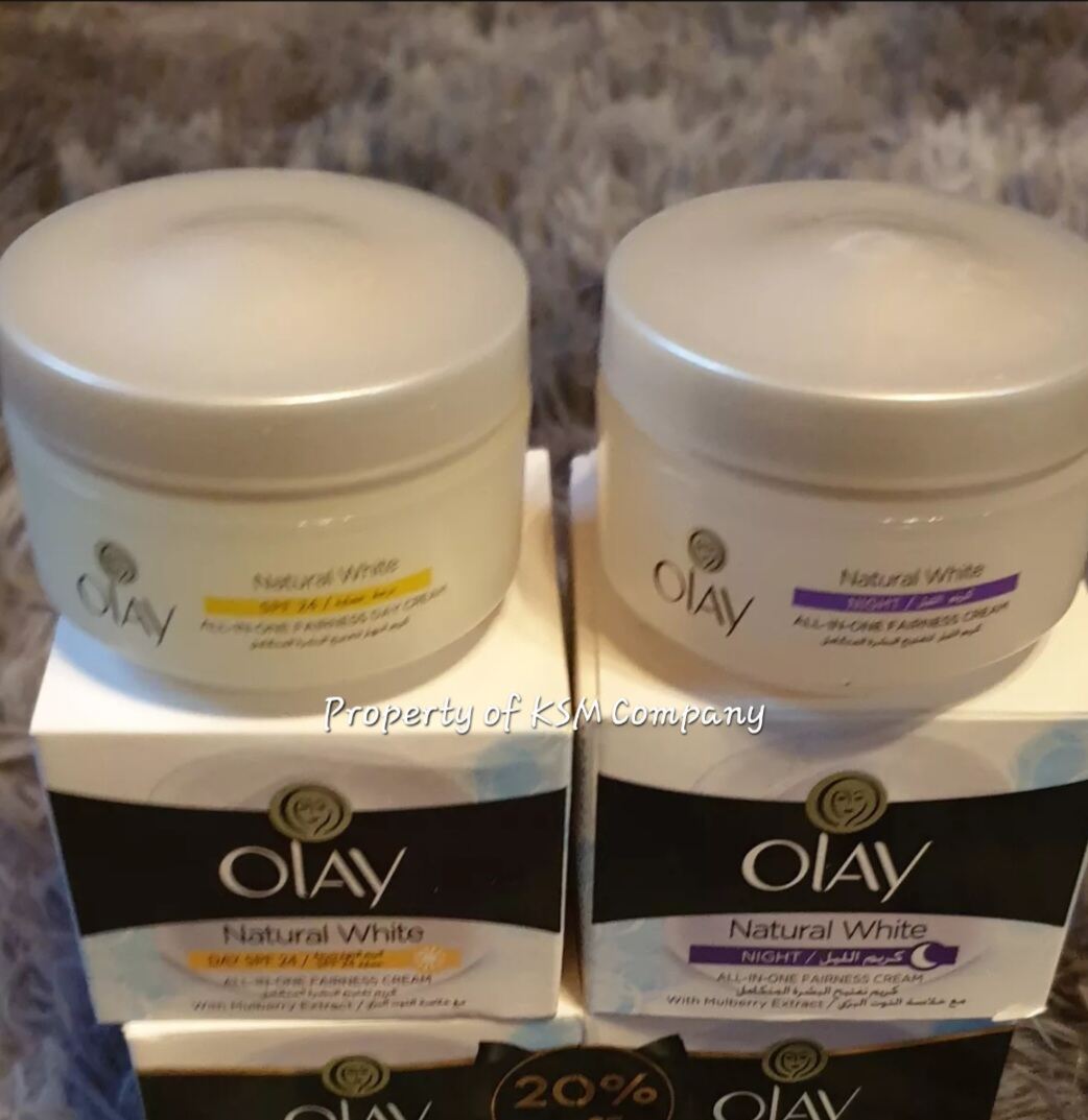 Olay Natural White/Aura Day & Night Cream - Imported