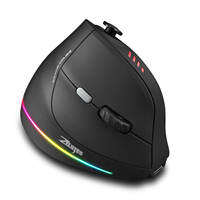 Zelotes | Wireless Bluetooth Wired Vertical Ergonomic Customizable Buttons Mouse