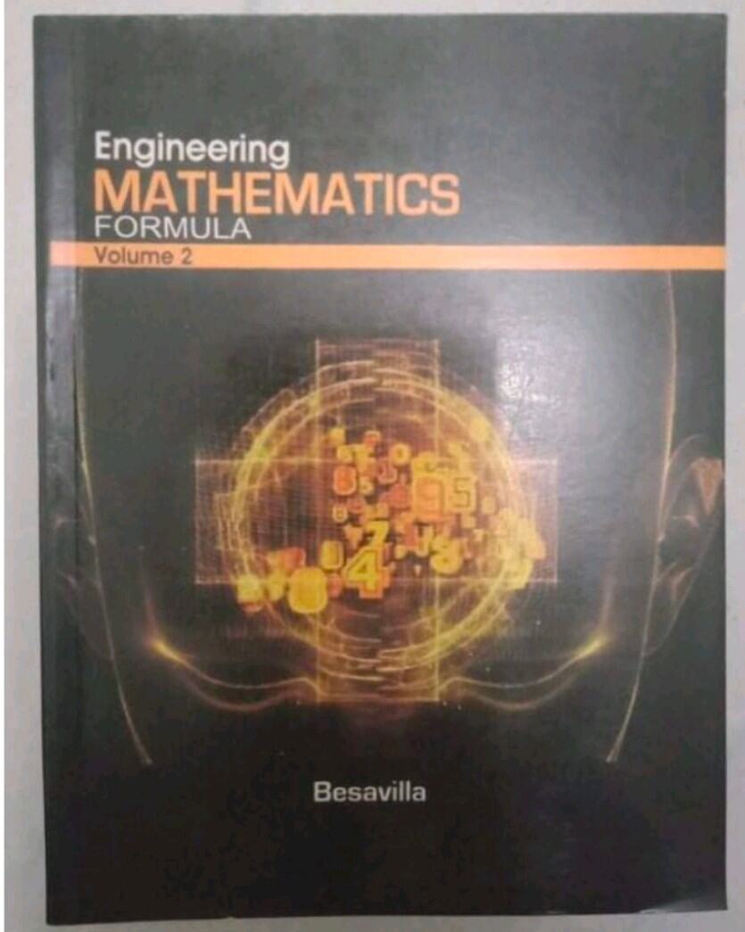 ENGINEERING MATHEMATICS (FORMULA) Vol.2 By Besavilla | Lazada PH