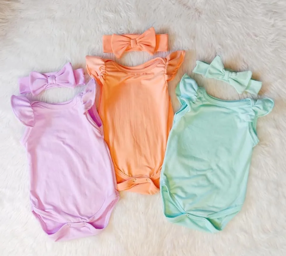 Onesies with Turban for Baby girl 0-12 months old/ Baby Ootd