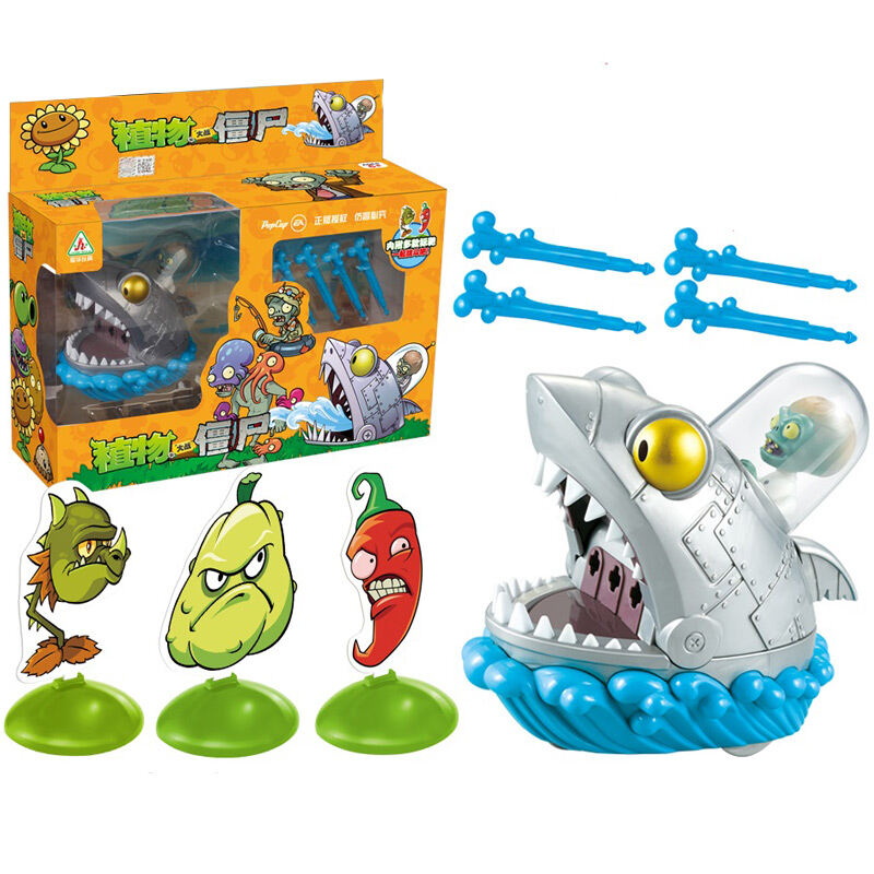 Genuine Plant Vs Zombie Toy Mechanical Shark Stiff Wang Doctor Jiang Corpse 2 Launch Pull Back