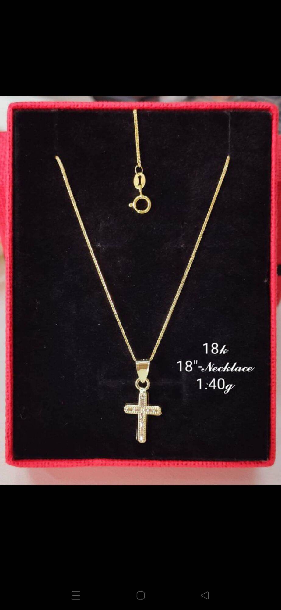 COD 18K SAUDI GOLD NECKLACE AND PENDANT Lazada PH