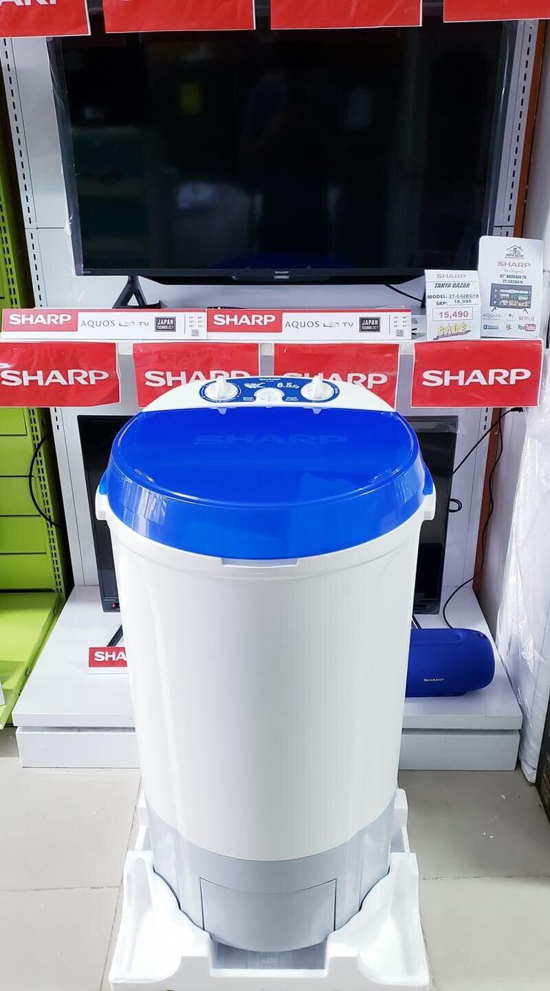 Sharp 8.5 Single Tub Washing Machine ESWP85 BL Lazada PH